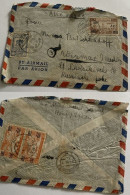 Syria Homs Cover Mailed To Germany 1950. Ovpr Stamps - Syria