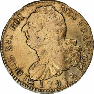 France, Louis XVI, 2 Sols, 1791 / AN 3, Paris, Bronze, TTB, Gadoury:25 - Altri & Non Classificati