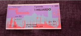 BIGLIETTO LOTTERIA DI VENEZIA 1986 - Lottery Tickets