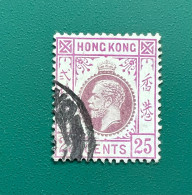 Hong Kong 1912-21 Used 25c Purple & Magenta (Type B) - Unused Stamps