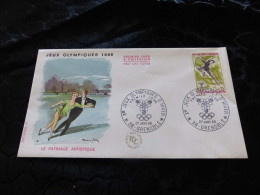 L-42 , FDC , Jeux Olympiques De 1968, Le Patinage Artistique - 1960-1969