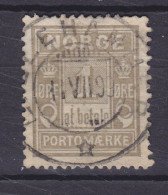 Norway 1889 Mi. 1 I A, 1 Øre Porto POstage Due Taxe Deluxe LILLEHAMMER 1899 Cancel !! (2 Scans) - Usados