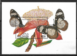 Maldives - 1991 - Insects: Butterflies - Yv Bf 197A - Butterflies