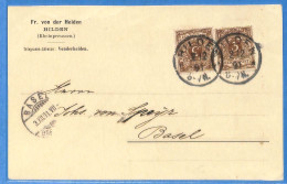 Allemagne Reich 1891 - Carte Postale De Hilden - G33892 - Covers & Documents