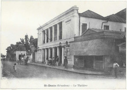 FRANCE LA REUNION ST DENIS LE THEATRE  - Reproduction D'une Ancienne De 1900 - Pas Circulé - Saint Denis