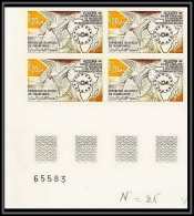 90154b Mauritanie Non Dentelé ** MNH Imperf N°309 Uampt Télécommunications Bloc 4 Telecom - Télécom