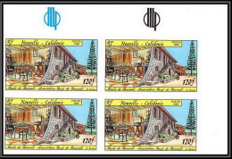 92318b Nouvelle-Calédonie N°558 Musée De Bourail Bagne Prison Museum Non Dentelé Imperf ** MNH Bloc 4 - Imperforates, Proofs & Errors