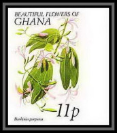 91859c Ghana N° 633 Bauhinia Purpurea (Arbre Aux Orchidées) Fleur Flower Flowers Non Dentelé Imperf ** MNH - Orchidées
