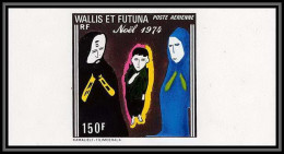 92550 Wallis Et Futuna Poste Aerienne PA N°57 Noel Christmas 1974 Non Dentelé Imperf ** MNH - Non Dentelés, épreuves & Variétés