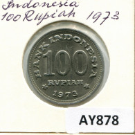 100 RUPIAH 1973 INDONESIA Moneda #AY878.E.A - Indonesië