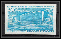 93865f Cote D'ivoire N°295 Hopital Universitaire Hospital Essai Proof Non Dentelé Imperf ** MNH - Ivoorkust (1960-...)