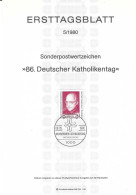 Fiche 1e Jour 15 X 21 Cm ALLEMAGNE BERLIN N° 585 Y & T - 1e Jour – FDC (feuillets)