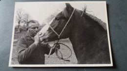 CPM CHEVAL PRESENTE L AVENTURE CARTO PHOTO BERNARD CORNU VERGEAL 35 1983 300 EXPL NEUDIN - Horses