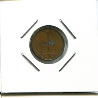 1 CENT 1967 INÉERLANDAIS NETHERLANDS Pièce #AR535.F.A - 1948-1980: Juliana