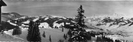 Panoramique 280x90mm MÉGÈVE Vue Générale Prise De La Station Supérieure Du Téléférique Mont D'Arbois Photo ROSSAT MIGNOT - Megève