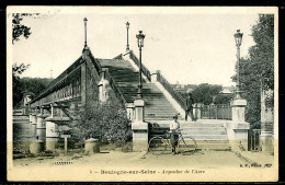 N°4 BOULOGNE SUR SEINE - ACQUEDUC DE L'AVRE - CYCLISTE ET PERSONNAGE. - Boulogne Billancourt