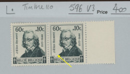 5896 V3 -**  ** Avec Un Normal à Côté. Cote ?- €. Van Helmont, Savant Gaz D'éclairage (timbre 110 ) - 1931-1960