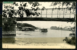 N°331 BORDS DE SEINE - LE PONT DE BILLANCOURT ET LE CAMPEMENT(MAGASIN D'EQUIPEMENTS MILITAIRES). - Boulogne Billancourt