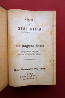 Lezioni Di Statistica Augusto Bosco Audisio Roma Anno Accademico 1903-1904 - Unclassified