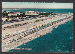 080292/ RIMINI, La Spiaggia Dall'aereo, 1958  - Rimini