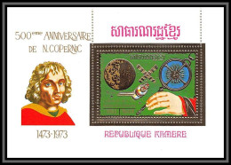 85701 Mi N° 50 A Copernicus Copernic Skylab Espace (space) Khmère Cambodge (Cambodia) ** MNH OR (gold Stamps) - Asie