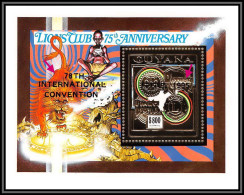 86160/ Guyana Mi N°234 A Lion's Club 78 Th Anniversary Rotary Overprint SEOUL 1995 In Black OR Gold ** MNH Korea - Rotary, Lions Club