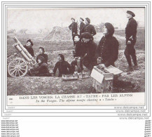 Cpa Réf-JP-R-655 ( 1914 Dans Les Vosges  )  La Chasse Au  (  TAUBE  (   Par Les  ALPINS - Equipment