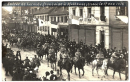 68 - B32364CPA - MULHOUSE - Entree De L'armee Française A Mulhouse Le 17 Novembre 1918 - Très Bon état - HAUT-RHIN - Mulhouse