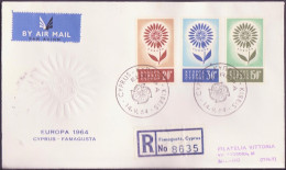 Chypre - Cyprus - Zypern FDC3 1964 Y&T N°232 à 234 - Michel N°240 à 242 - EUROPA - Covers & Documents