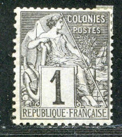 REF096 > COLONIES GENERALES < N° 46 * Alphée Dubois > Neuf Dos Visible -- MH * - Alphée Dubois