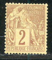 REF096 > COLONIES GENERALES < N° 47 * Alphée Dubois > Neuf Dos Visible -- MH * - Alphée Dubois