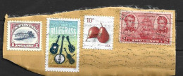 "Bluegrass Music" New Stamp 2024,  Including The $ 2,00 Inverted Jenny Stamp On Letter Fragment - Used Stamps