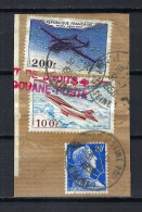 FRANCE Ca.1900-40: Obl. Des Douanes Des Postes Sur Fragment - 1927-1959 Oblitérés