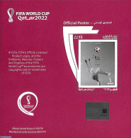 Qatar 2022 FIFA Worldcup Off. Poster S/s, Mint NH, Sport - Various - Football - Holograms - Art - Poster Art - Hologramme