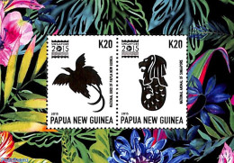 Papua New Guinea 2015 Singapore S/s, Mint NH, Nature - Birds - Papua New Guinea