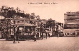 CPA - PHILIPPEVILLE - Place De La Marine ... LOT 3 CP / Edition Idéale PS - Skikda (Philippeville)