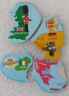 Lot De 4 Aimants Brossard Allemagne Grèce Irlande Grande Bretagne Magnet - Tourismus