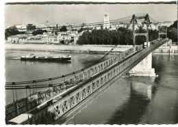 Cp A Saisir 26 Valence Sur Rhone 1962 Le Pont Suspendu Provisoire Editions Cellard Bron - Valence