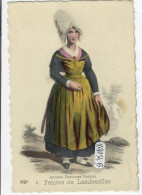 ANCIENS COSTUMES BRETONS- N° 6 FEMME DE LAMBEZELLEC - ELD - R/V - Bretagne