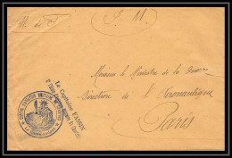 42075/ Lettre Cover Aviation Militaire Centre D'aviation De Chartres Pour Paris 1915 Guerre 1914/1918 War  - Poste Aérienne Militaire