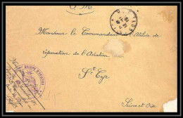 42003/ Lettre Cover Aviation Militaire 1er Groupe Dijon 1915 Pour St Cyr Seine Et Oise 1915 Guerre 1914/1918 War  - Posta Aerea Militare