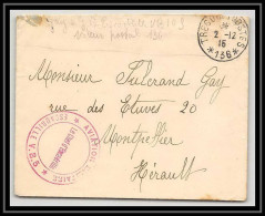 42023/ Lettre Cover Aviation Militaire Escadrille VB N°5 Secteur 136 Pour Montpellier 1915 Herault Guerre 1914/1918 War  - Posta Aerea Militare