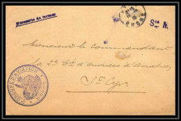 42007/ Lettre Cover Aviation Militaire Dépot Du 2ème Groupe Bron Rhone Pour St Cyr 1915 Guerre 1914/1918 War  - Military Airmail