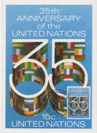 UNITED NATIONS. MAXICARD FIRST DAY. 35th ANNIV. UNITED NATIONS. 1980 - Autres & Non Classés