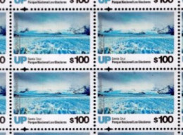 Argentina - 2019 - $ 100 Parque Nacional Los Glaciares - Santa Cruz X 4 - MNH - Ungebraucht