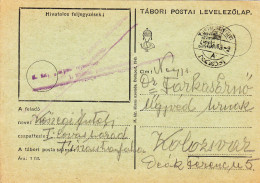 1941 CENSORED CARD TO KOLOSZVAR CLUJ - Briefe U. Dokumente