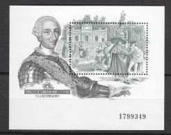 SPANIEN, Block 33, Postfrisch **, König Karl III. 1988 - Blocks & Sheetlets & Panes