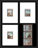 0075a Epreuve De Luxe Deluxe Proof Cameroun Poste Aerienne PA N°197/199 Unesco Venise (venice) Tableau (Painting) - Cameroon (1960-...)