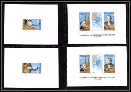 0052 Epreuve De Luxe Deluxe Proof Cameroun Poste Aerienne PA N°106/107/107a Non Dentelé ** MNH Imperf + Bloc Adenauer - Cameroun (1960-...)