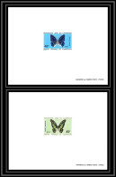 0007c Epreuve De Luxe Deluxe Proof Cameroun N°528/529 Papillons (butterflies) TTB - Papillons